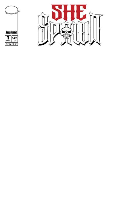 SHE-SPAWN #1 (OF 5) CVR C BLANK SKETCH VAR ISBN: 70985304678300131 - FOC DATE: 4/12/26  - Release Date: 5/6/26