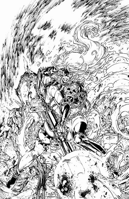 SHE-SPAWN #1 (OF 5) CVR E BRETT BOOTH B&W VAR ISBN: 70985304678300151 - FOC DATE: 4/12/26  - Release Date: 5/6/26