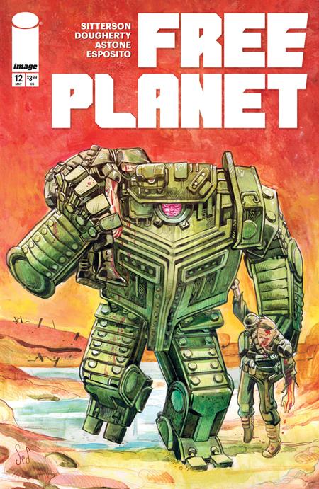 FREE PLANET #12 CVR B JED DOUGHERTY VAR ISBN: 70985304314001221 - FOC DATE: 4/19/26  - Release Date: 5/13/26