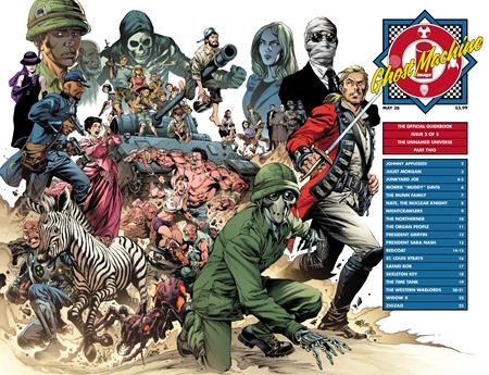 GHOST MACHINE THE OFFICIAL GUIDEBOOK #2 (OF 5) CVR C IVAN REIS & DANNY MIKI WRAPAROUND VAR ISBN: 70985304673800231 - FOC DATE: 4/12/26  - Release Date: 5/6/26