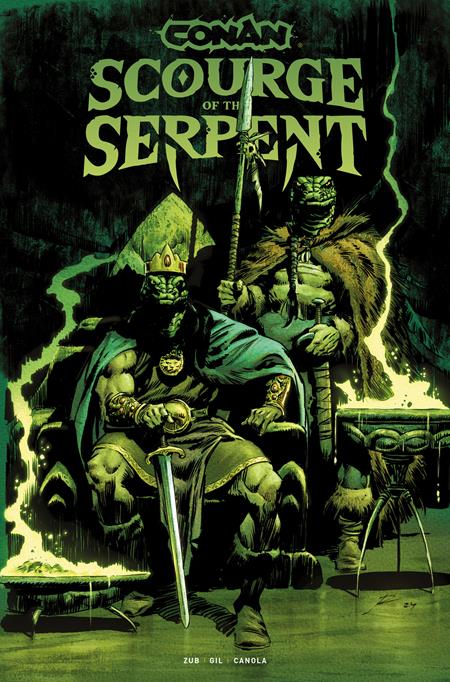 CONAN THE BARBARIAN SCOURGE OF THE SERPENT TP VOL 01 DIRECT MARKET EDITION ROBERTO DE LA TORRE GLOW IN THE DARK CVR (MR) ISBN: 9781806180615 - FOC DATE: 4/12/26  - Release Date: 5/6/26