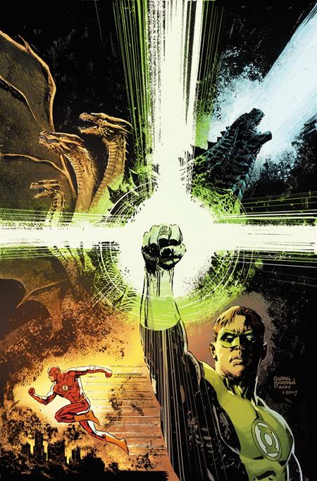 JUSTICE LEAGUE VS GODZILLA VS KONG 2 #1 (OF 7) CVR D GABRIEL HARDMAN CARD STOCK VAR  - Release Date:  6/4/25