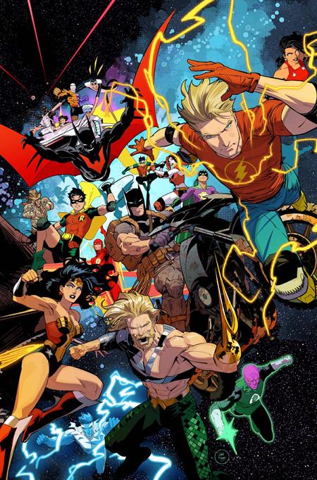 JUSTICE LEAGUE UNLIMITED #8 CVR A DAN MORA CONNECTING (WE ARE YESTERDAY)  - Release Date:  6/25/25