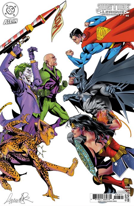 JUSTICE LEAGUE UNLIMITED #8 CVR D SALVADOR LARROCA CARD STOCK VAR (WE ARE YESTERDAY)  - Release Date:  6/25/25