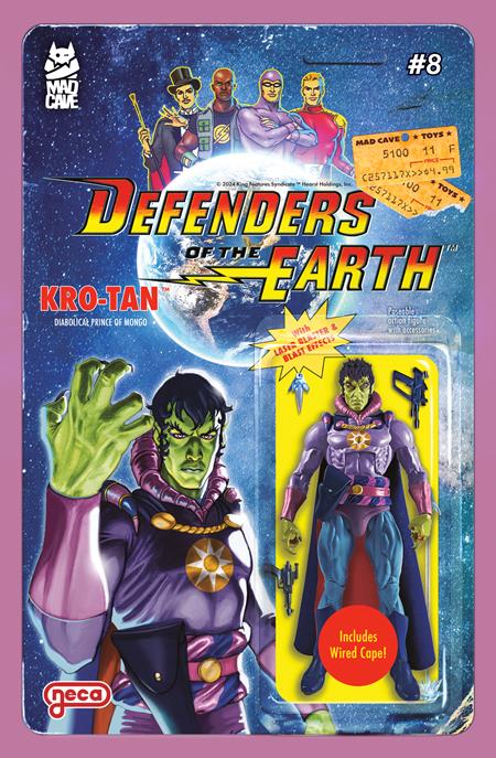 DEFENDERS OF THE EARTH #8 (OF 8) CVR B DJORDJE DJOKOVIC ACTION FIGURE VAR  - Release Date:  6/25/25