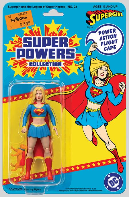 SUPERGIRL AND THE LEGION OF SUPER HEROES #23 FACSIMILE EDITION CVR B JASON GEYER & ALEX SAVIUK SUPERGIRL SUPER POWERS CARD STOCK VAR ISBN: 76194139517300121 - FOC DATE: 5/17/26  - Release Date: 6/10/26