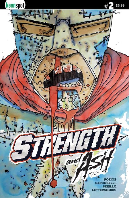 STRENGTH & ASH #2 CVR A STEFANO CARDOSELLI & FRANCESCA PERILLO RED WHITE & BLUE ISBN: 60283502332400211 - FOC DATE: 5/10/26  - Release Date: 6/17/26