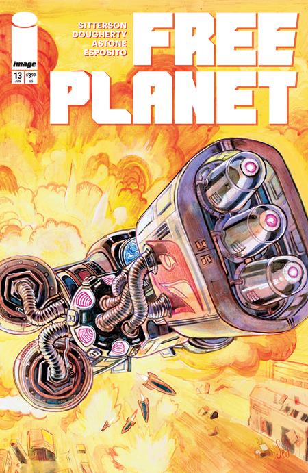 FREE PLANET #13 CVR B JED DOUGHERTY VAR ISBN: 70985304314001321 - FOC DATE: 5/17/26  - Release Date: 6/10/26