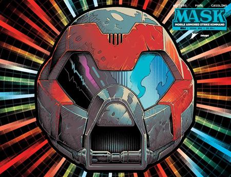 MASK #1 CVR P PYE PARR & LUKE PREECE & ANDRES JUAREZ DIE CUT FOIL MASK VAR ISBN: 70985304722300171 - FOC DATE: 4/5/26  - Release Date: 6/3/26