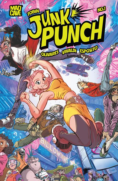 JUNK PUNCH #1 (OF 5) CVR A CARLOS JAVIER OLIVARES (MR) ISBN: 60196140535600111 - FOC DATE: 5/10/26  - Release Date: 6/3/26