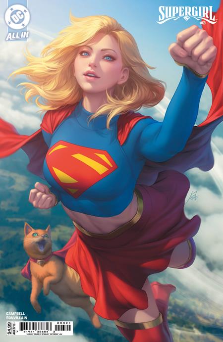 SUPERGIRL #3 CVR B STANLEY ARTGERM LAU CARD STOCK VAR - ISBN: 76194138684300321 - Release Date:  7/9/25