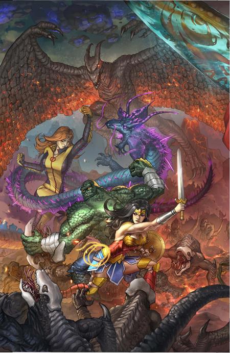 JUSTICE LEAGUE VS GODZILLA VS KONG 2 #2 (OF 7) CVR C ALAN QUAH CARD STOCK VAR  - Release Date:  7/2/25