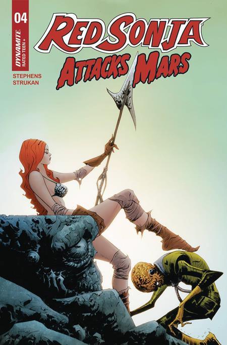 RED SONJA ATTACKS MARS #4 (OF 4) CVR B JAE LEE POLYBAGGED TRADING CARD VAR - ISBN: 72513035355904021 - 7/23/25