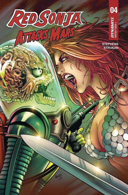 RED SONJA ATTACKS MARS #4 (OF 4) CVR C GREG LAND POLYBAGGED TRADING CARD VAR - ISBN: 72513035355904031 - 7/23/25