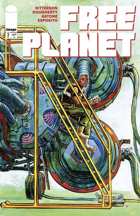 FREE PLANET #3 CVR B JED DOUGHERTY LADDER VAR - ISBN: 70985304314000321 - Release Date:  7/9/25