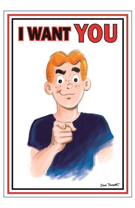 ARCHIE COMICS CELEBRATES AMERICAS 250TH (ONE SHOT) CVR F DAN PARENT UNCLE SAM POSTER FOIL FULL ART  VAR ISBN: 76281622250100161 - FOC DATE: 6/7/26  - Release Date: 7/8/26