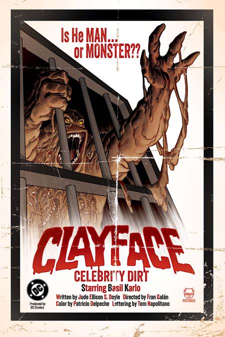 CLAYFACE CELEBRITY DIRT #1 (OF 6) CVR C DAVE JOHNSON CARD STOCK VAR ISBN: 76194139679800131 - FOC DATE: 6/14/26  - Release Date: 7/8/26