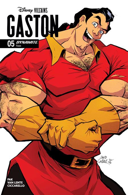 DISNEY VILLAINS GASTON #5 CVR D DAVID COUSENS VAR ISBN: 72513035801105041 - FOC DATE: 6/14/26  - Release Date: 7/8/26
