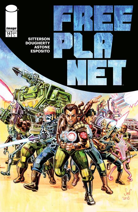 FREE PLANET #14 CVR A JED DOUGHERTY ISBN: 70985304314001411 - FOC DATE: 6/14/26  - Release Date: 7/8/26