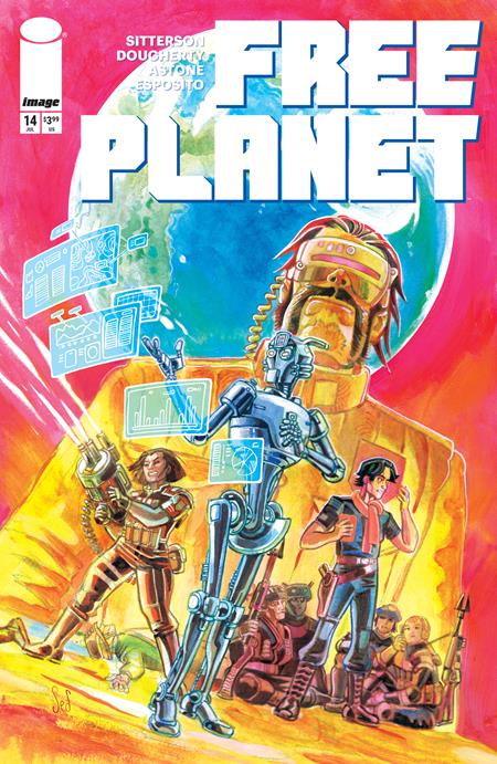FREE PLANET #14 CVR B JED DOUGHERTY VAR ISBN: 70985304314001421 - FOC DATE: 6/14/26  - Release Date: 7/8/26