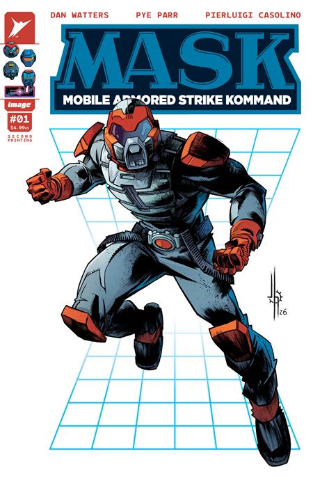 MASK #1 2ND PTG CVR A JASON HOWARD ISBN: 70985304713100112 - FOC DATE: 6/14/26  - Release Date: 7/8/26