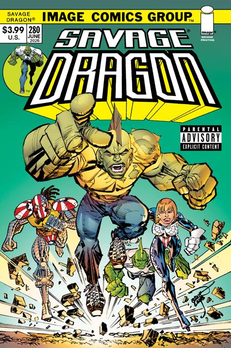 SAVAGE DRAGON #280 2ND PTG (MR) ISBN: 70985305211128012 - FOC DATE: 7/12/26  - Release Date: 8/5/26