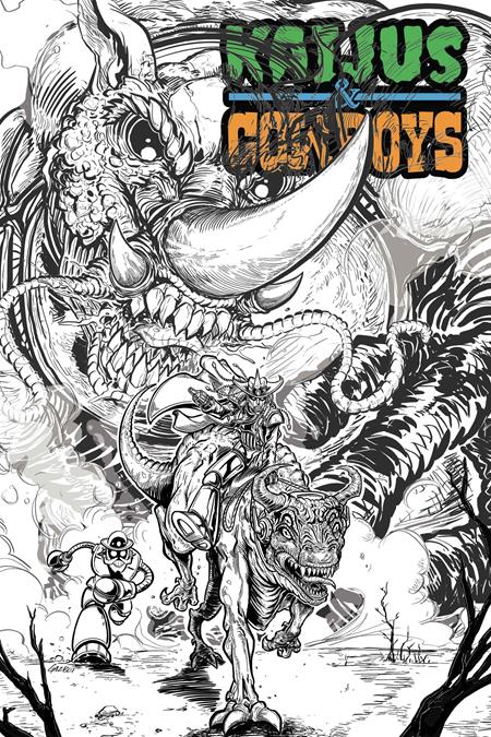KAIJUS & COWBOYS #1 (OF 12) CVR C GAZ GRETSKY GAZBOT VAR ISBN: 05149753144700131 - FOC DATE: 5/31/26  - Release Date: 7/15/26