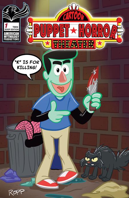 CARTOON PUPPET HORROR THEATER #1 CVR E ADRIAN ROPP ZOOP VAR ISBN: 85609100676200151 - FOC DATE: 6/28/26  - Release Date: 7/15/26