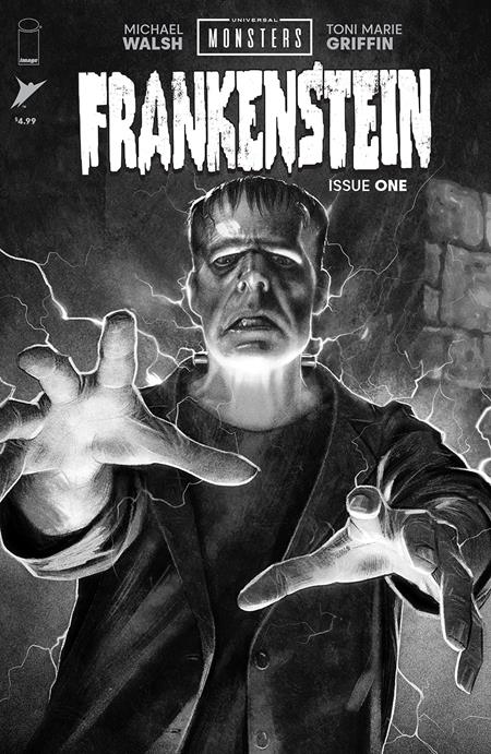 UNIVERSAL MONSTERS FRANKENSTEIN #1 (OF 4) CVR D INC 1:25 JOSHUA MIDDLETON CLASSIC HORROR BW VAR Releases: 8/28/24