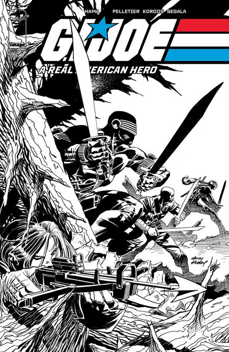 GI JOE A REAL AMERICAN HERO #309 CVR B ANDY KUBERT B&W VAR -Releases: 8/21/24