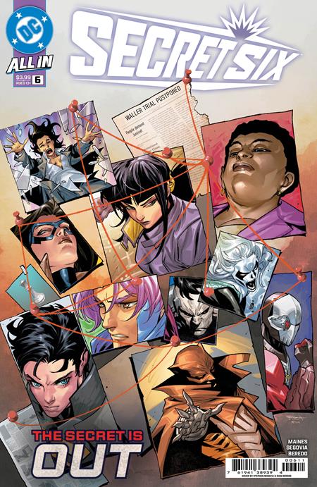 SECRET SIX #6 (OF 6) CVR A STEPHEN SEGOVIA - ISBN: 76194138939400611 - Release Date:  8/6/25