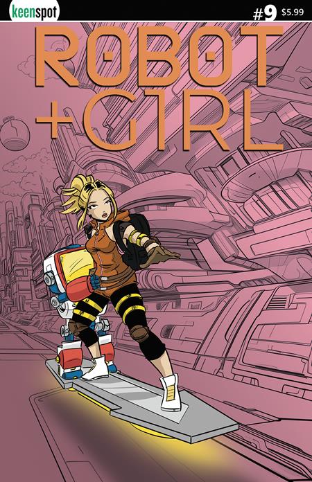 ROBOT + GIRL #9 CVR B MIKE WHITE SURFS UP VAR - ISBN: 70712974110300921 - Release Date:  8/20/25