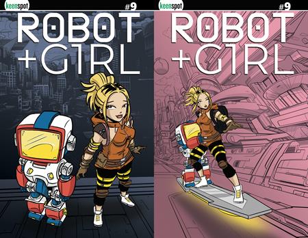 ROBOT + GIRL #9 CVR C MIKE WHITE HOLOFOIL FLIP VAR - ISBN: 70712974110300931 - Release Date:  8/20/25