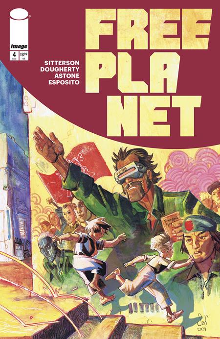 FREE PLANET #4 CVR A JED DOUGHERTY - ISBN: 70985304314000411 - Release Date:  8/13/25