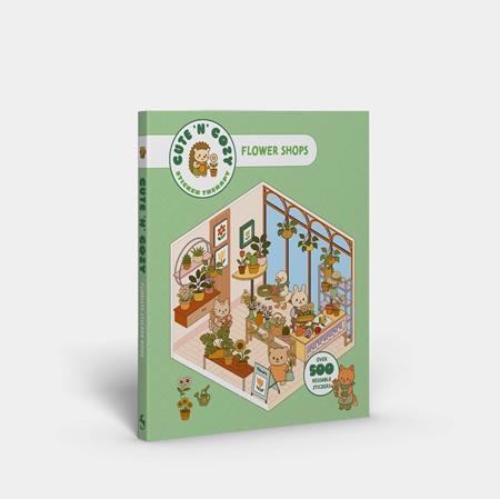 CUTE N COZY STICKER THERAPY FLOWER SHOP TP ISBN: 978183776142551899 - FOC DATE: 7/12/26  - Release Date: 8/26/26