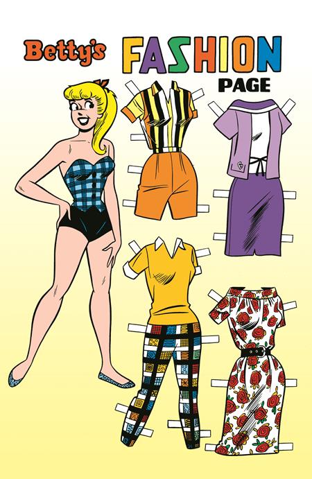ARCHIE COMICS 85TH ANNIVERSARY PRESENTS BETTY & VERONICA FASHION PAGES (ONE-SHOT) CVR E DAN DECARLO SILVER FOIL BETTY PIN-UP VAR ISBN: 76281632746600151 - FOC DATE: 8/2/26  - Release Date: 8/26/26