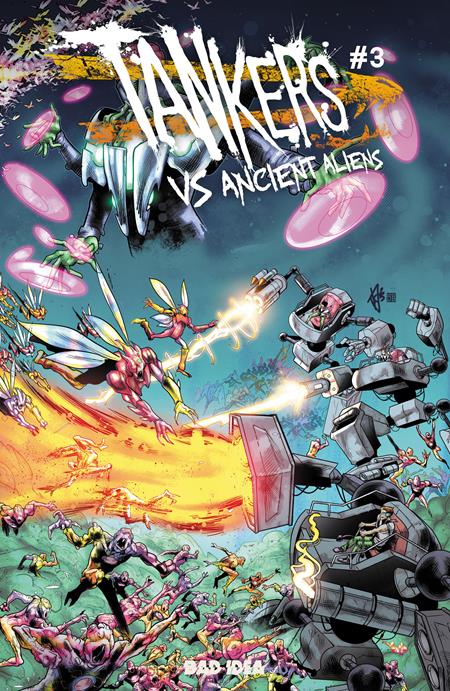 TANKERS VS ANCIENT ALIENS # 3 (OF 4) CVR A FREDERICA MANCIN ISBN: 85001727745803011 - FOC DATE: 7/19/26  - Release Date: 8/19/26