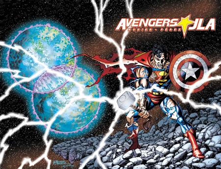 AVENGERS JLA #4 FACSIMILE EDITION CVR A GEORGE PEREZ WRAPAROUND ISBN: 76194139817400411 - FOC DATE: 7/26/26  - Release Date: 8/26/26