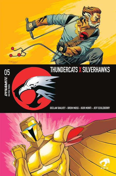 THUNDERCATS X SILVERHAWKS #5 CVR A DECLAN SHALVEY ISBN: 72513036404305011 - FOC DATE: 7/19/26  - Release Date: 8/12/26