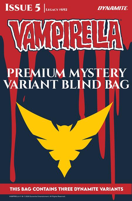 VAMPIRELLA (2026) #5 CVR G PREMIUM MYSTERY BLIND BAG ISBN: 72513036440105071 - FOC DATE: 8/2/26  - Release Date: 8/26/26