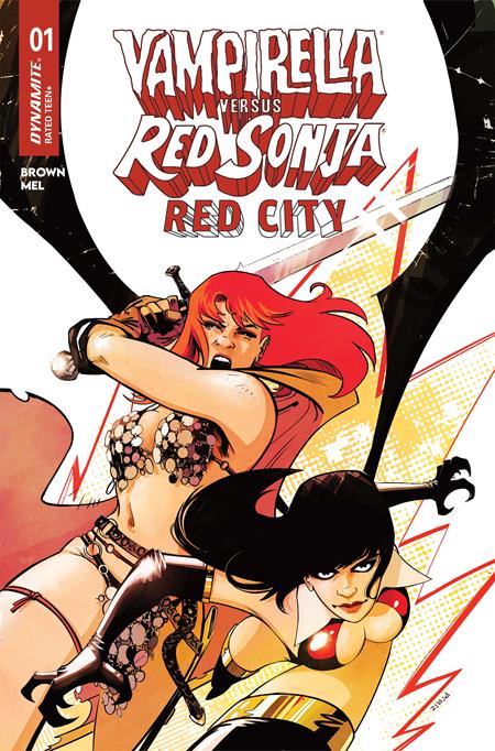 VAMPIRELLA VS RED SONJA RED CITY #1 CVR A SEBASTIAN PIRIZ ISBN: 72513036661001011 - FOC DATE: 7/12/26  - Release Date: 8/5/26