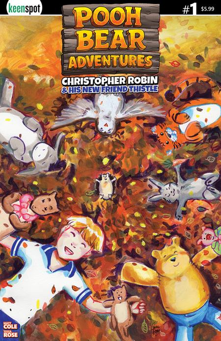 POOH BEAR ADVENTURES CHRISTOPHER ROBIN & HIS NEW FRIEND THISTLE #1 (ONE SHOT) CVR A TESSA ROSE THE GANGS ALL HERE ISBN: 60283502341600111 - FOC DATE: 7/5/26  - Release Date: 8/26/26