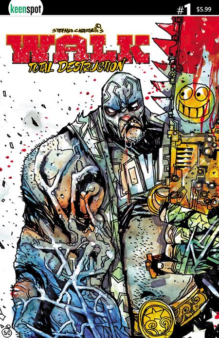 WALK TOTAL DESTRUCTION #1 (ONE SHOT) CVR A STEFANO CARDOSELLI SMILEYSAW ISBN: 60283502342300111 - FOC DATE: 7/5/26  - Release Date: 8/26/26