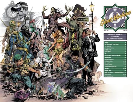 GHOST MACHINE THE OFFICIAL GUIDEBOOK #5 (OF 5) CVR C IVAN REIS & DANNY MIKI WRAPAROUND VAR ISBN: 70985304673800531 - FOC DATE: 7/12/26  - Release Date: 8/5/26