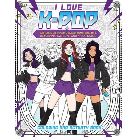 I LOVE K-POP TP COLORING AND ACTIVITY BOOK ISBN: 978195886218651599 - FOC DATE: 7/5/26  - Release Date: 8/5/26