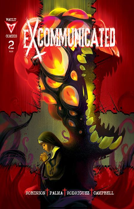 EXCOMMUNICATED #2 2ND PTG CVR A FLAVIANO ISBN: 85005599425600212 - FOC DATE: 7/19/26  - Release Date: 8/19/26