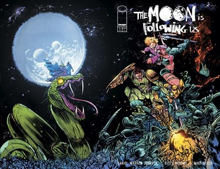 THE MOON IS FOLLOWING US #1 (OF 10) CVR B DANIEL WARREN JOHNSON & MIKE SPICER WRAPAROUND VAR  - Release Date:  9/18/24