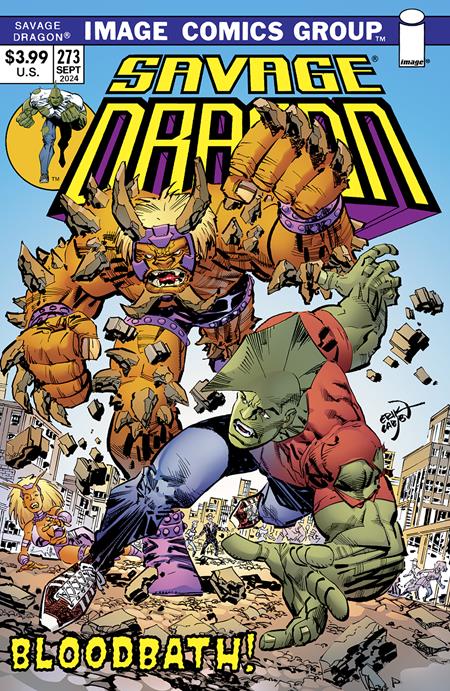 SAVAGE DRAGON #273 CVR B ERIK LARSEN 70S TRADE DRESS VAR (MR)  - Release Date:  9/25/24