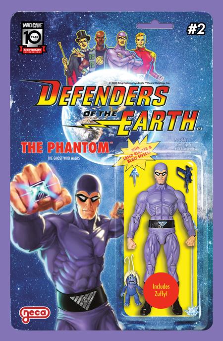 DEFENDERS OF THE EARTH #2 (OF 8) CVR B DJORDJE DJOKOVIC ACTION FIGURE VAR  - Release Date:  9/25/24