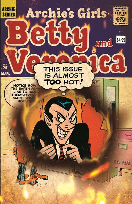 ARCHIE FACSIMILE #7 BETTY AND VERONICA #75 CVR B BOB WHITE & DAN DECARLO RETRO ART VAR - 9/24/25 - Release Date:  9/24/25